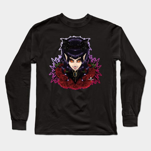 Elven Vampire Long Sleeve T-Shirt by KeishaMaKainn